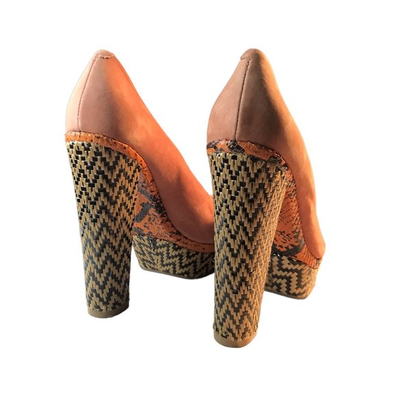 ⭐HOST PICK ⭐SCHUTZ Cara SUEDE LEATHER High Heel Platform Boho Size 8! - Picture 5 of 12